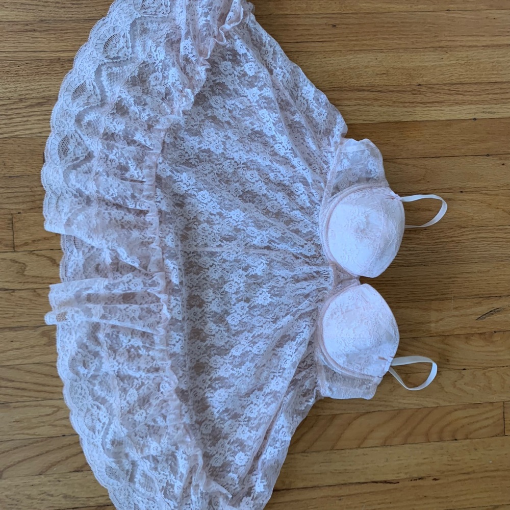 Lace slip dress